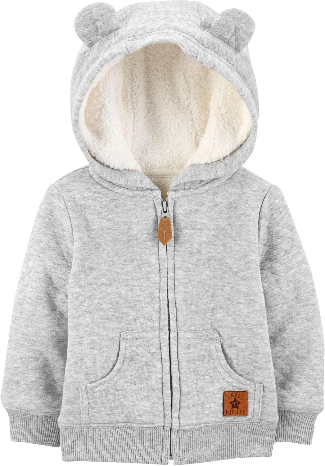 Simple Joys by Carter’s Baby Hooded Sweater Jacket with Sherpa Lining