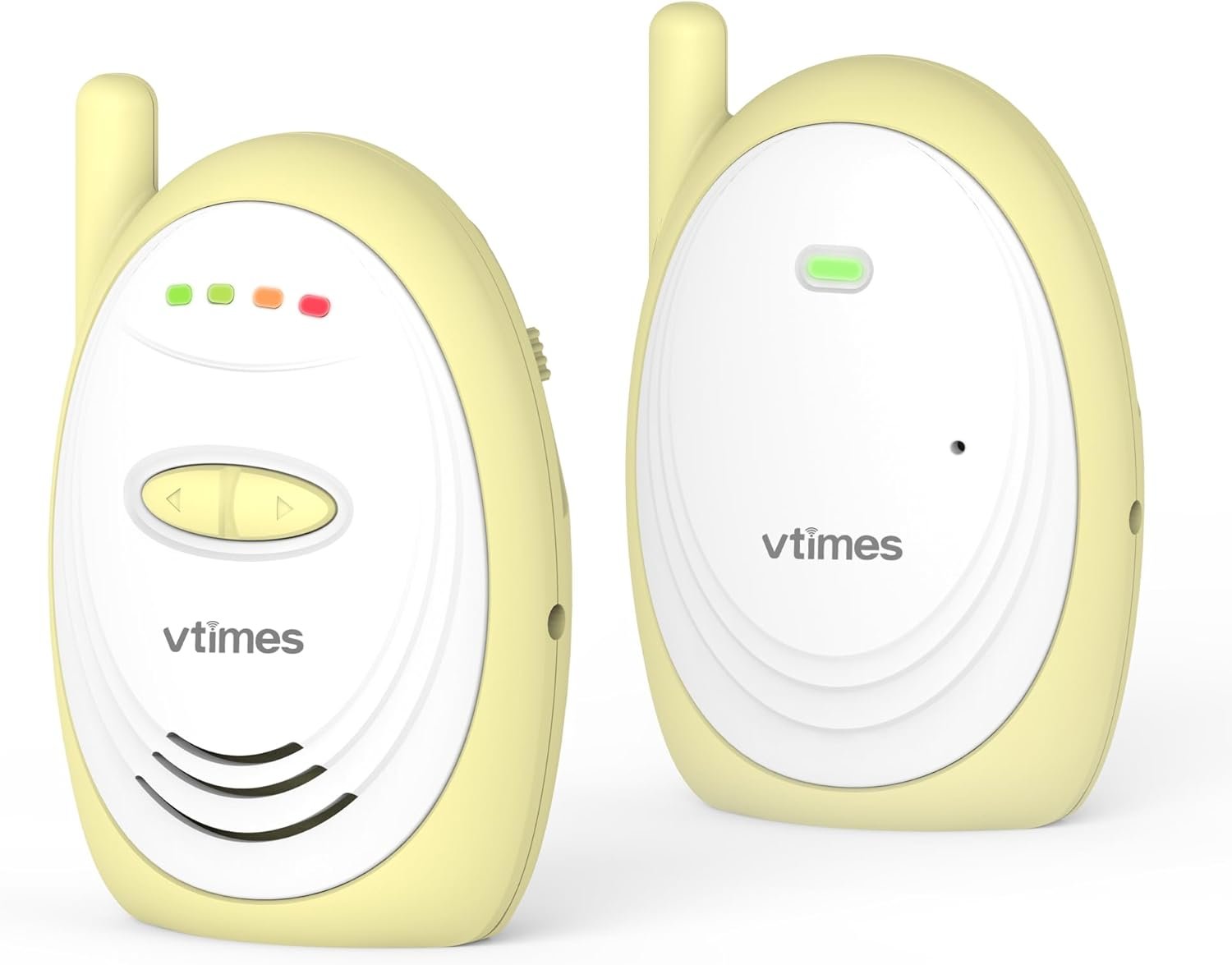 Audio Baby Monitor with 2.4GHz Wireless Digital, Long Range up to 1000 ft, Visual Sound Level Indicator, High Sensitivity Microphone, One-Way Audio Talk, USB Connection, VOX