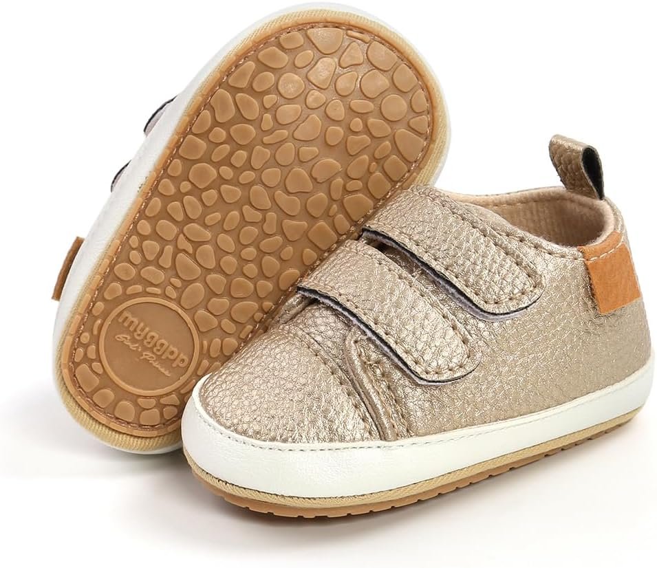 Clowora Baby Boys Girls Shoes Non-Slip Rubber Sole Sneakers Infant First Walking Toddler Crib Shoes Newborn Loafers Flats.