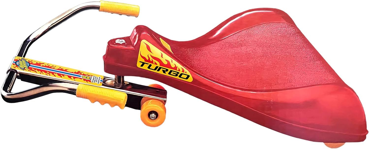 The Original Roller Racer Flying Turtle Sit Skate, Kid Powered, No Motor, No Pedals, No Batteries, Power by Zig zag Motion, Promotes Active Play in or Outdoors, Non-marring Skate Wheels