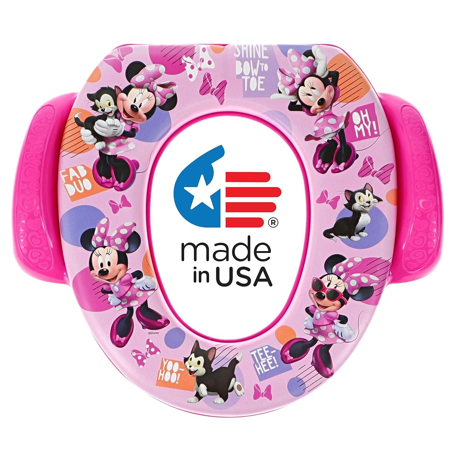 Disney Minnie Mouse “Fab Duo” Soft Potty Seat and Potty Training Seat – Soft Cushion, Baby Potty Training, Safe, Easy to Clean
