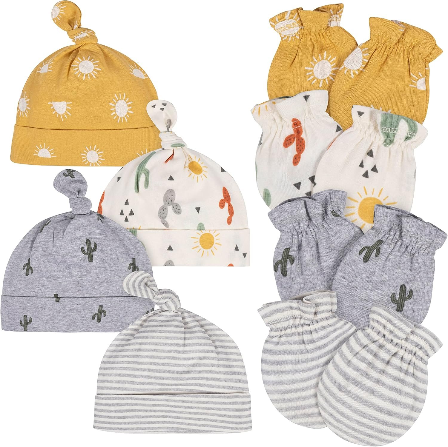 Gerber Baby Boys’ Cap and Mitten Sets