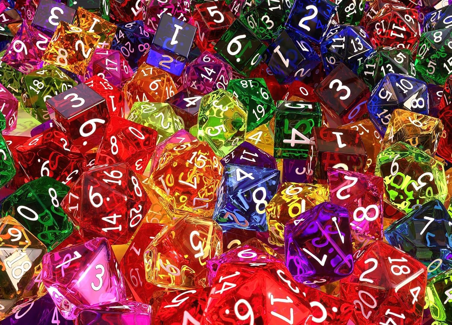 Dice, Dice, Baby! 1000 Piece Jigsaw Puzzle for Adults | Interactive Brain Teaser Board Game, Educational Toys & Games for Home | Design of Polyhedral Dice for Tabletop RPGs | 28 x 20 Inches