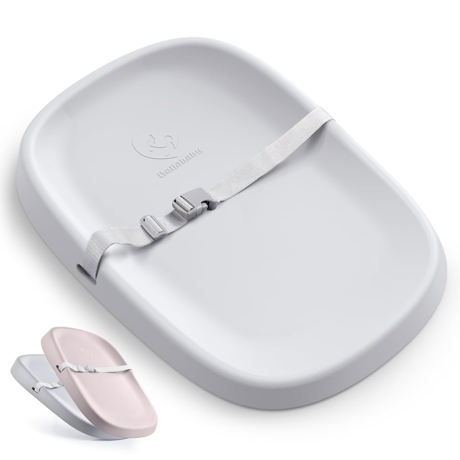 Bellababy Baby Changing Pad, Waterproof & Non-Slip, Soft, Easy to Clean, Lightweight, Portable, Polyurethane (PU), 27.6 * 19.2 * 2.9, Gray