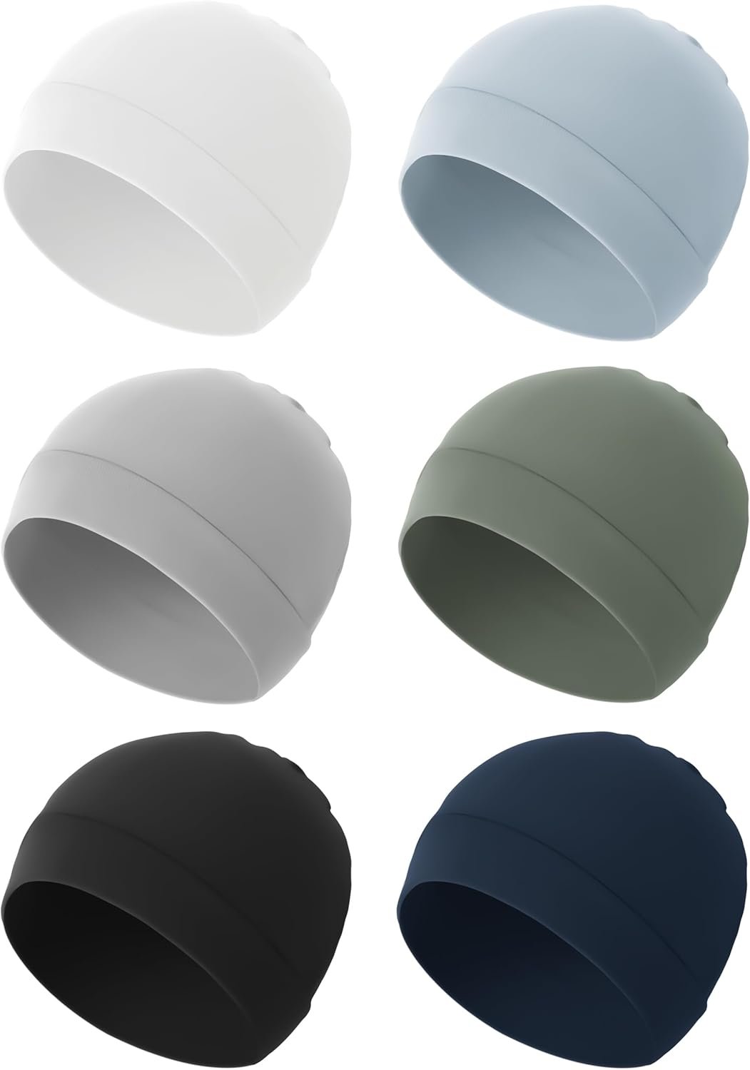 Konssy 6-Pack Baby Beanie Hats for Newborns, Soft Infant Caps for Boys & Girls, 0-6 Months