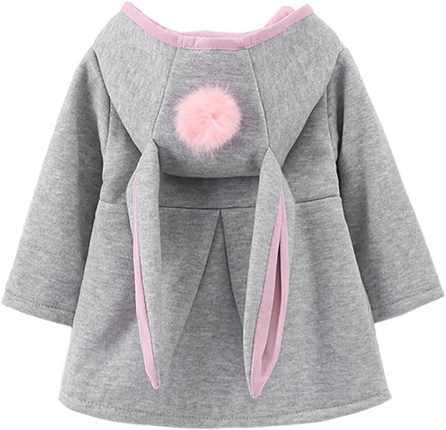 Urtrend Baby Girl’s Toddler Kids Fall Winter Coat Jacket Outerwear Ears Hood Hoodie
