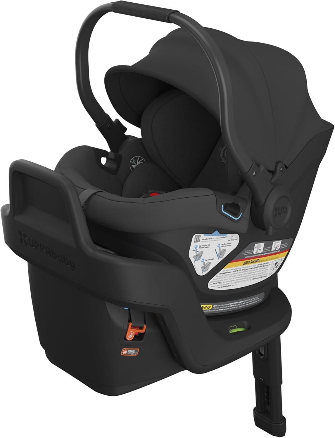 UPPAbaby Aria Lightweight Infant Car Seat/Just Under 6 lbs for Easy Portability/Base with Load Leg + Infant Insert Included/Direct Stroller Attachment/Anthony