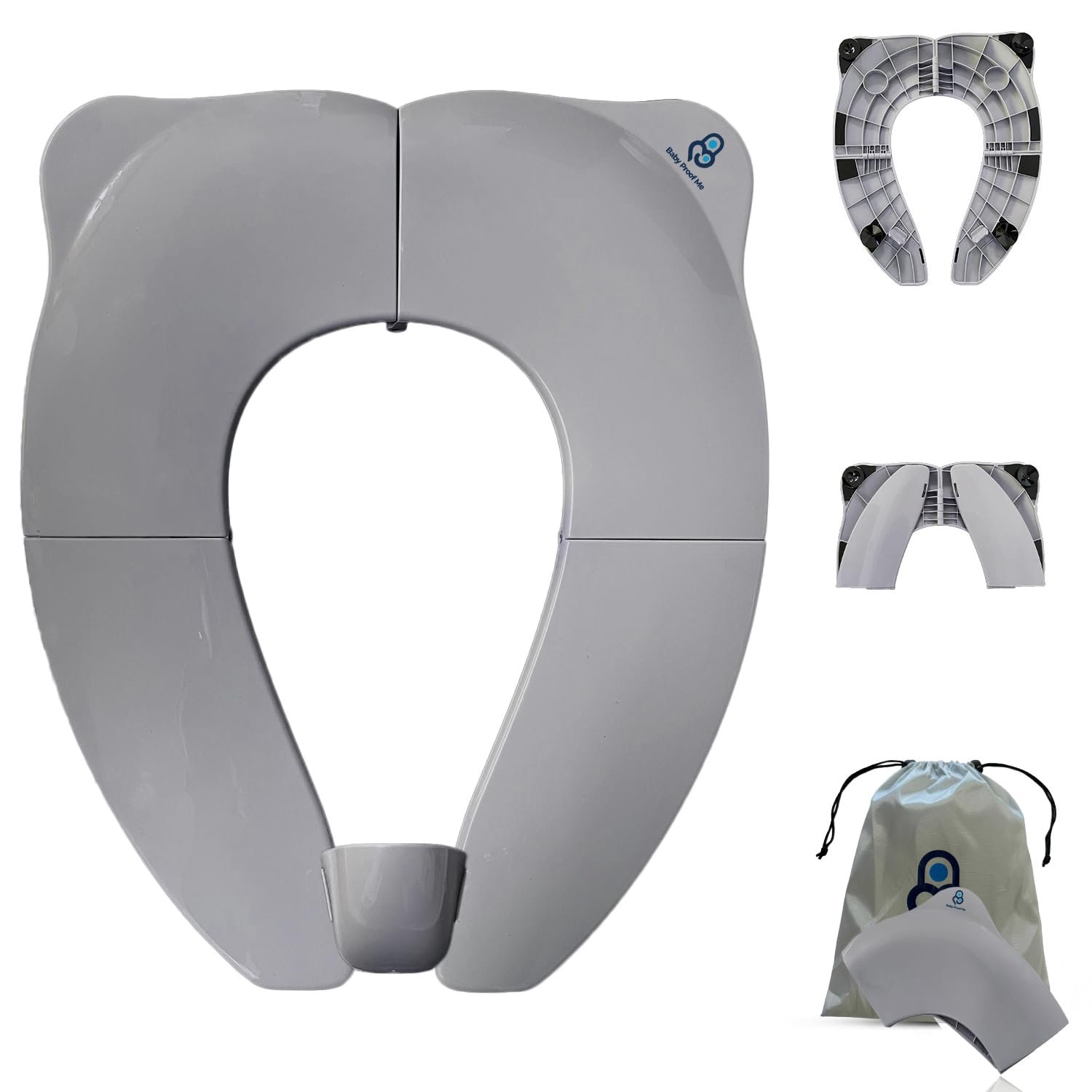Baby Proof Me Potty Training Seat Travel – Foldable Potty Training Seat Cover for Toddlers, Portable, Travel Potty Seat, Folding Toilet Seat for Kids, and Toddler Toilet Seat Cover