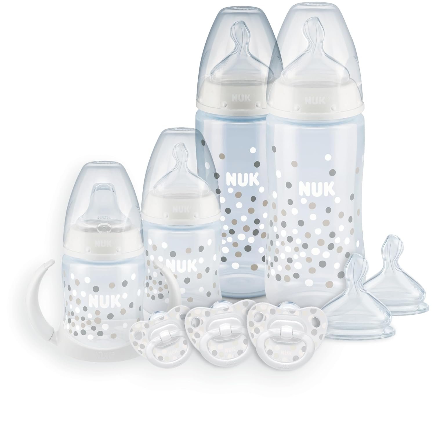 NUK Smooth Flow Anti-Colic Bottle Newborn Gift Set, 0+ Months
