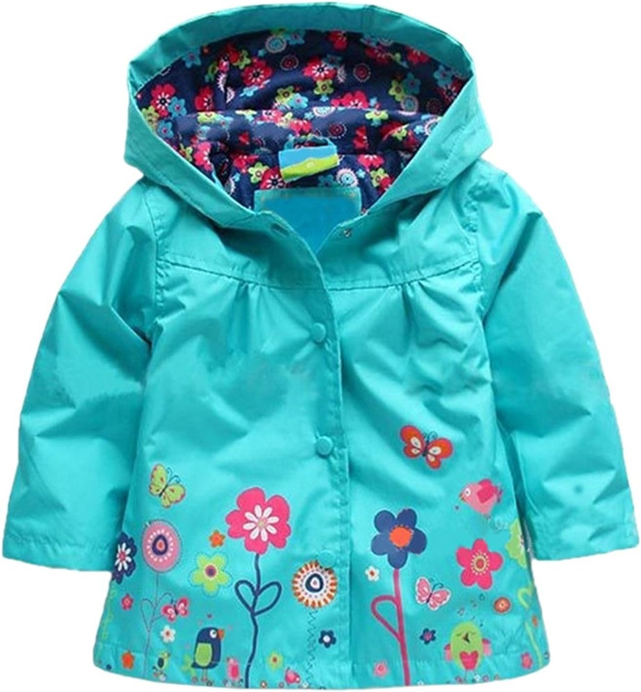 Arshiner Girl Baby Kid Waterproof Hooded Coat Jacket Outwear Raincoat Hoodies