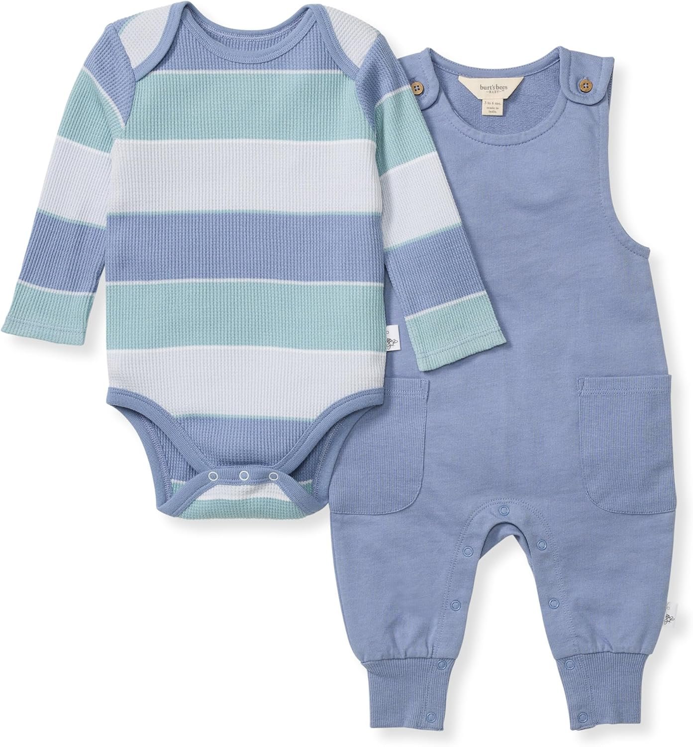 Burt’s Bees Baby Boys’ 100% Organic One-Piece Long Sleeve Coverall