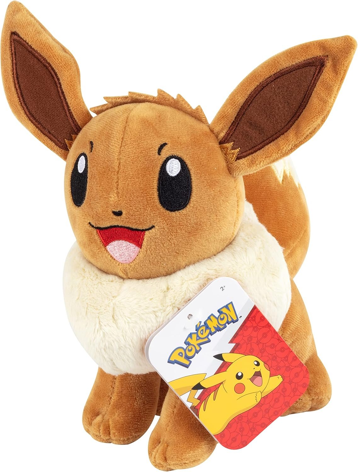 Pokemon 8″ Eevee Plush – Officially Licensed – Let’s Go Starter Figure – Authentic Soft Stuffed Animal Toy – Gift for Kids, Boys, Girls – 2+