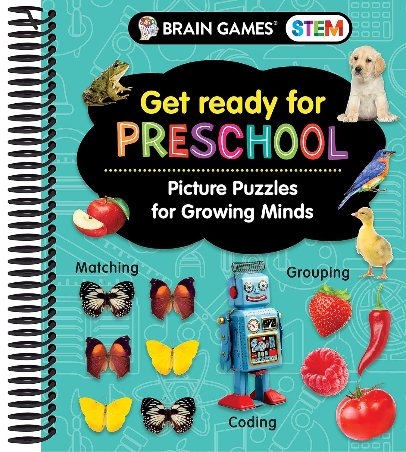 Brain Games STEM – Get Ready for Preschool: Picture Puzzles for Growing Minds (Workbook)
