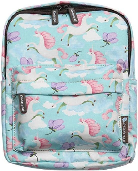Insulated Lunch Bag for Toddlers, Compact Size Backpack with Chest Harness & Removable Safety Leash, Non-Slip EZ Wear, Water-Resistant, Toddler Travel Bag, Little Unicorn