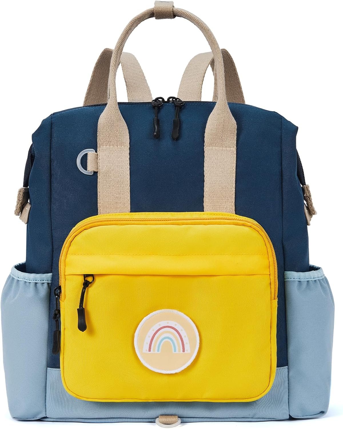 CLUCI Toddler Backpack Kids Backpacks For Boys Preschool Kindergarten Elementary Daycare Backpack For School & Travel Bookbag with 4 Detachable Cute Patches