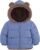 Enlifety 6M-5T Baby Toddler Winter Fleece Coat Boys Girls Cute Bear Ear Hooded Jackets with Pockets
