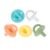 Nuby Silicone Softees Pacifier and Teethers – (5-Pack) Silicone Baby Pacifiers and Teethers – 0+ Months – Assorted Neutral Colors