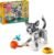 LEGO Creator 3 in 1 Playful Cat Toy – Building Toy with 3 Building Options, Cat, Dog, or Pigeon – Birthday Gift for Kids – Animal Figures for Kids, Girls and Boys, Ages 8+ – 31163