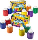 Crayola Washable Kids Paint Set (12ct), Classic and Glitter Paint for Kids, Arts & Crafts Supplies for Classrooms, Toddler Painting Kit, Gifts, Ages 3, 4, 5 [Amazon Exclusive]