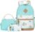Bluboon Teens Backpack Set Girls School Backpack Lunch Box Pencil Bags Student Bookbags 3 in 1