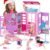BETTINA Foldable Doll House for 12” Dolls, 2-Story Dollhouse W/ Loft,Pets Rooms, 40+ Pcs Dollhouse Furnitures & Accessories, Space Saving Playhouse Birthday Xmas Toys Gifts for Girls 3 4 5 6 7 8+