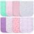 Hakochia Burp Cloths for Baby Boy & Girl Organic Cotton Large Unisex Burp Clothes Extra Absorbent Soft Neutral Burping Rags Spit Up Cloth Sets for Newborns 8 Pack (E)