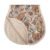 mushie Muslin Baby Burp Cloths | 100% Organic Cotton, Set of 2 (Retro Flowers/Fog)